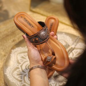 Antique Charm Ethnic Wedge Heel
