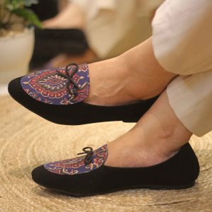 Indigo Bow Comfort Loafers